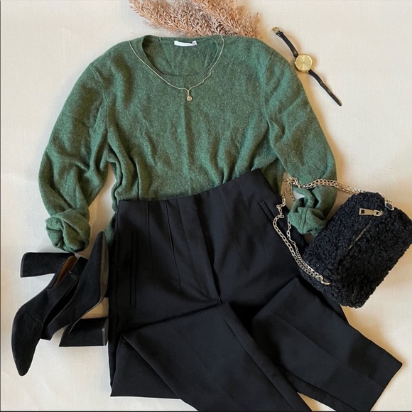 Black High Waisted Tailored Trouser Pants XS - Picture 14 of 14